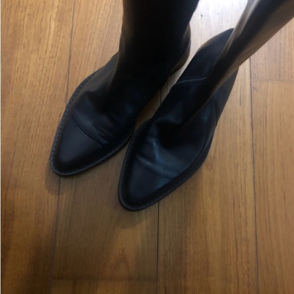 Ann Demeulemeester black/brown riding boot. Finest leather beautiful style - Picture 2 of 10